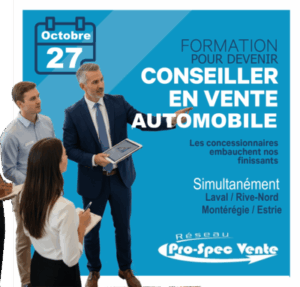 Formation pour devenir conseiller en vente automobile